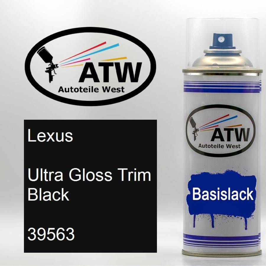 Lexus, Ultra Gloss Trim Black, 39563: 400ml Sprühdose, von ATW Autoteile West.